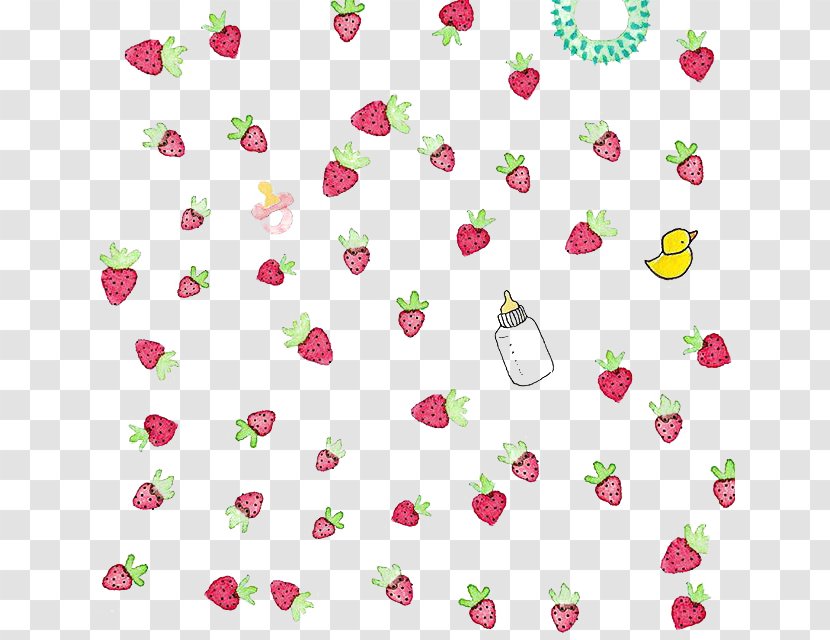 Infant Adobe Illustrator - Silhouette - Strawberries With Baby Supplies Transparent PNG