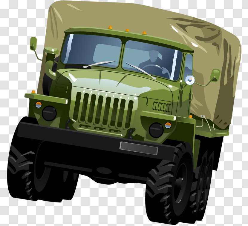 Humvee Car Truck Military Vehicle - Hand-painted Cartoon Transparent PNG