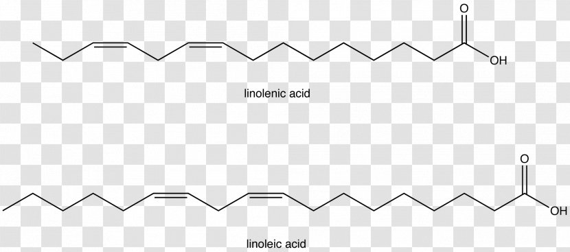 Essential Fatty Acid Linoleic Chemistry - Black Transparent PNG