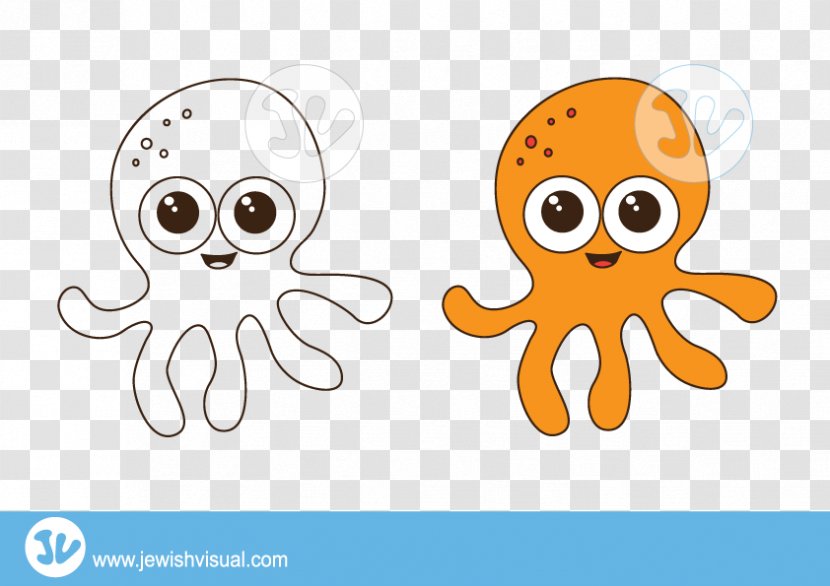 Octopus Purim Clip Art - Text - Sent Vector Transparent PNG