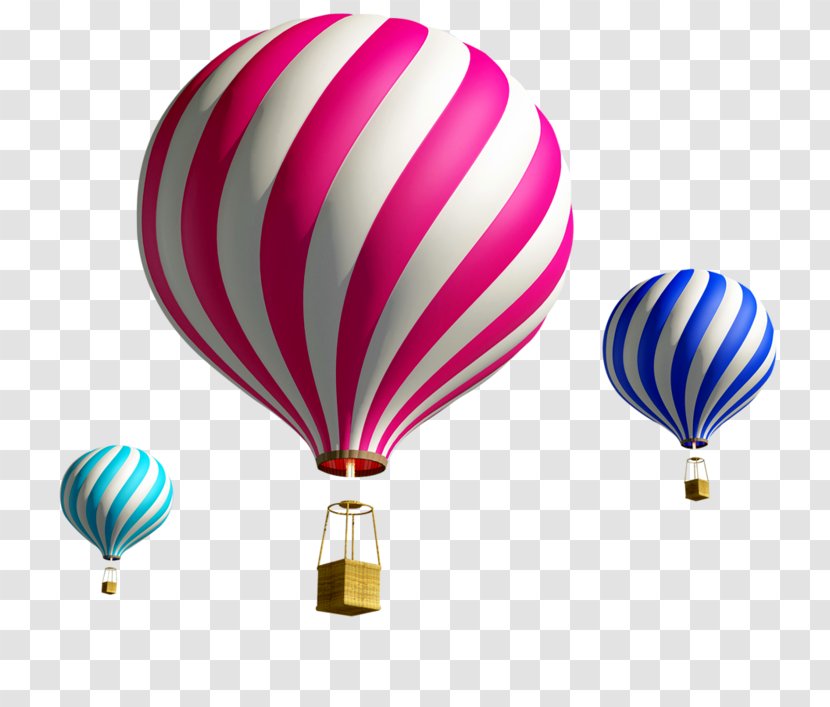 Hot Air Balloon Clip Art - Pink Transparent PNG