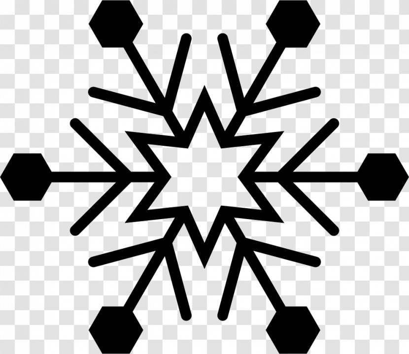 Snowflake Shape Line Clip Art Transparent PNG