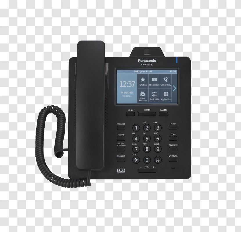VoIP Phone Session Initiation Protocol Panasonic KX-HDV330 Business Telephone System Transparent PNG