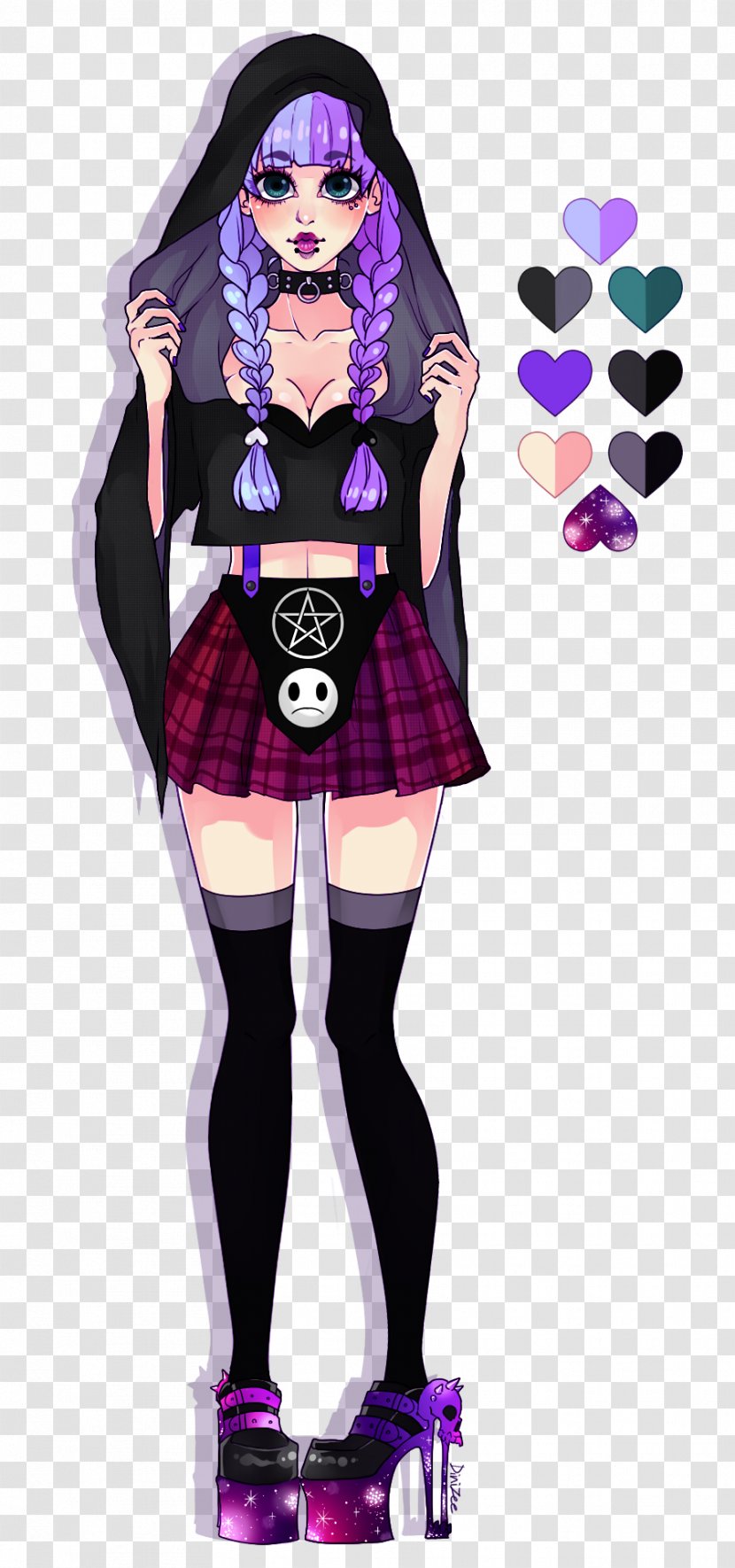 Costume Design Cartoon - Purple Transparent PNG