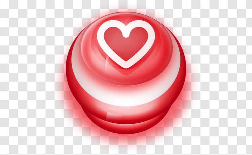 Heart Love Lip - Button Red Transparent PNG