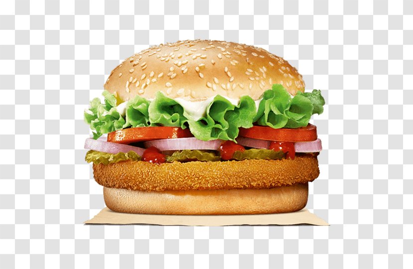Whopper India Veggie Burger Hamburger Vegetarian Cuisine - Menu - King Transparent PNG