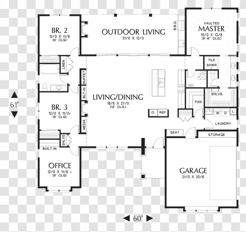 Floor Plan House - Storey - Design Transparent PNG
