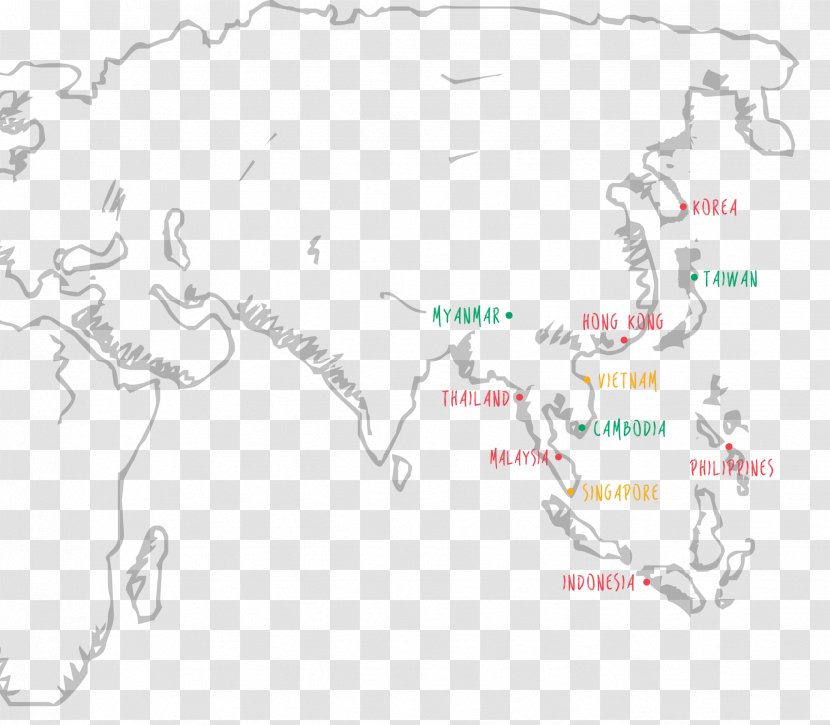 Line Point Map Animal Tuberculosis Transparent PNG