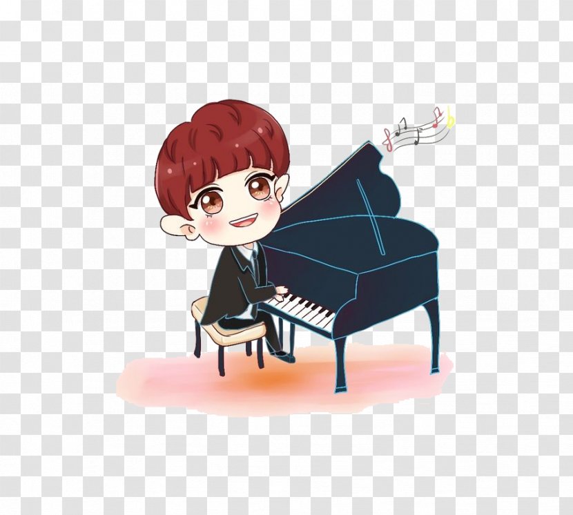 Piano Musical Instrument Cartoon - Heart Transparent PNG
