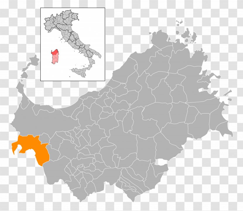 Sardinia Italy Map. Image Vector Graphics - Map Transparent PNG
