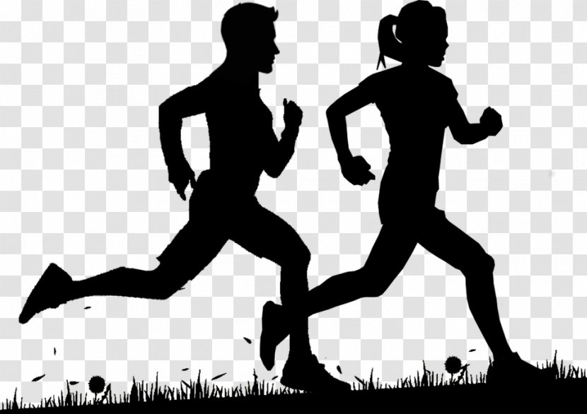 Boston Marathon Running Jogging 5K Run - Walking - Black And White Transparent PNG