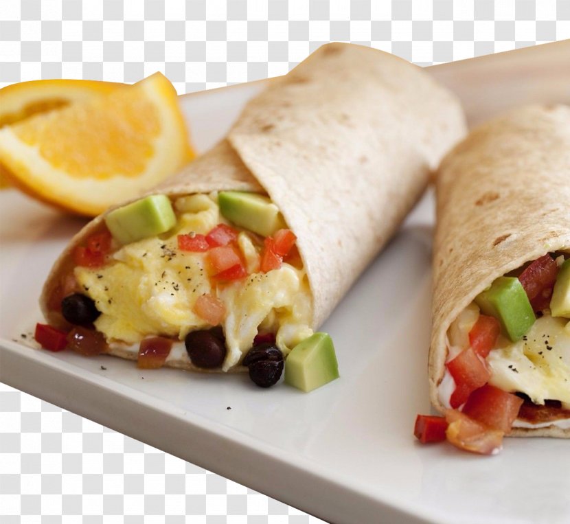 Breakfast Burrito Cuisine Of The Southwestern United States Stuffing - Quesadilla - Mexican Chicken Roll Material Transparent PNG