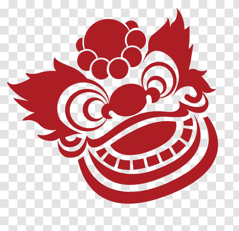 China Chinese New Year Lion Dance - Firecracker - Traditional Paper-cut Transparent PNG