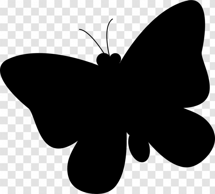 Brush-footed Butterflies Clip Art Silhouette Leaf - Brushfooted Butterfly - Moths And Transparent PNG