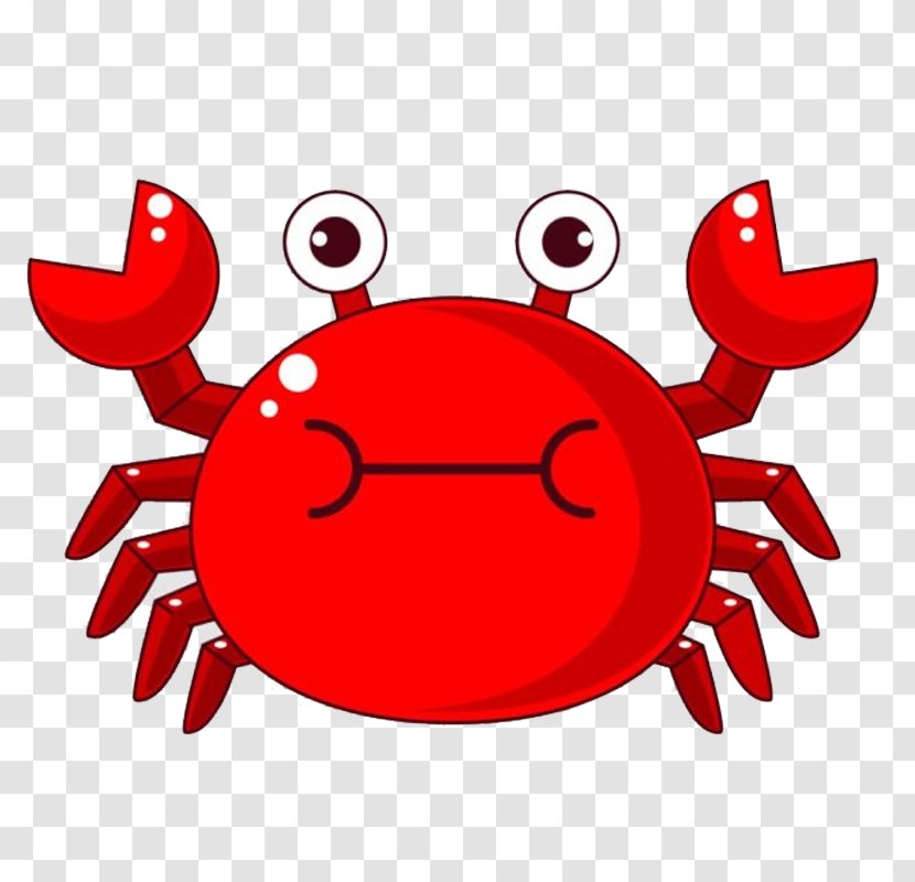 Chilli Crab Cartoon Illustration - Chinese Mitten Transparent PNG