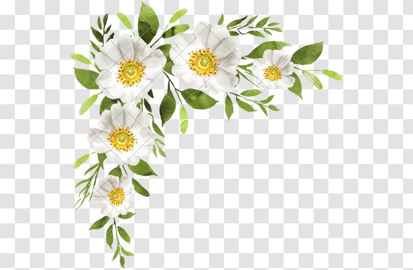 Wedding Invitation Cut Flowers Floral Design Watercolor Painting - White Flower Transparent PNG