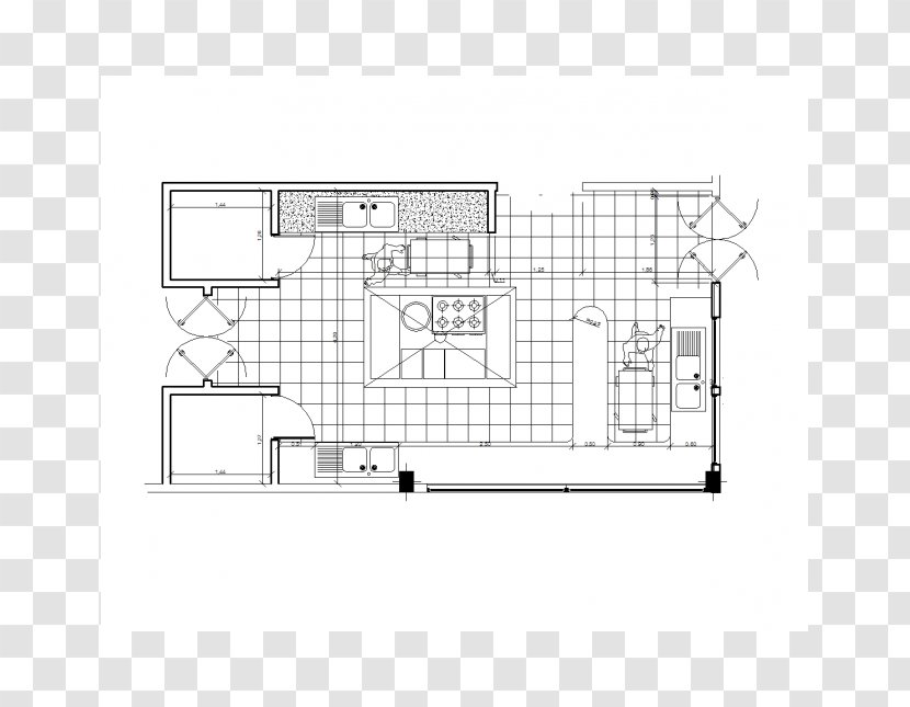 Floor Plan Architecture Kitchen Industrial Design - Industry Transparent PNG