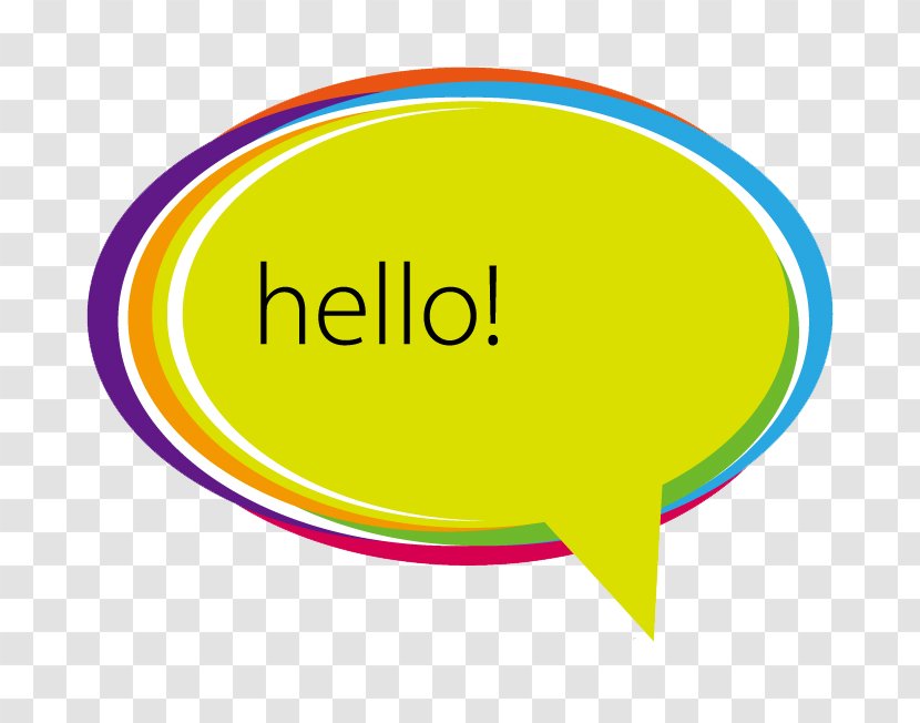 Dialogue Dialog Box Speech Balloon - Color - Hello Colorful Transparent PNG