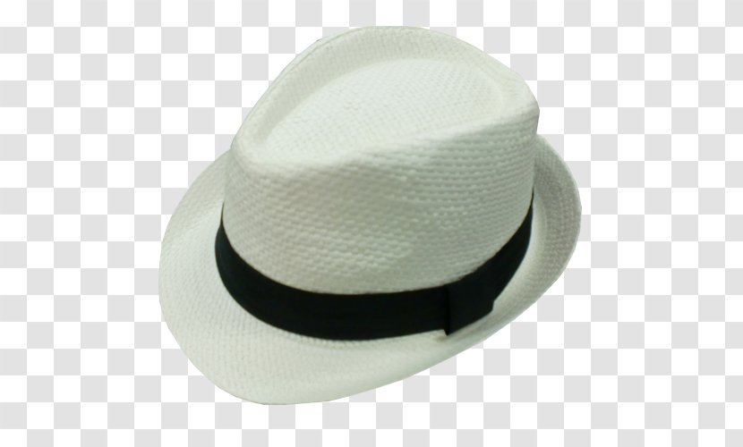 Fedora Hat White Black Product Transparent PNG