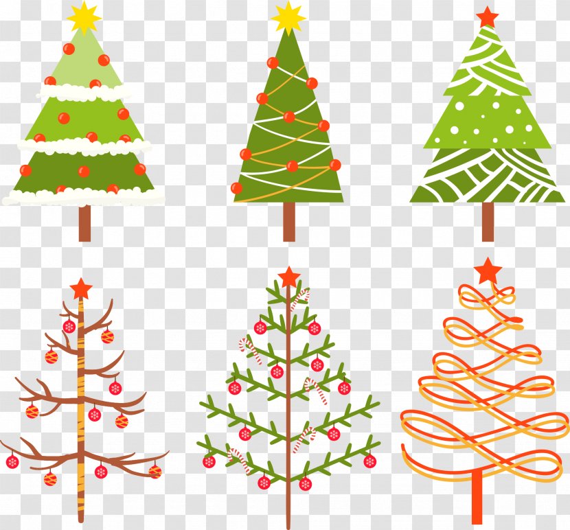 Christmas Tree - Ornament - Vector Cartoon Image Transparent PNG