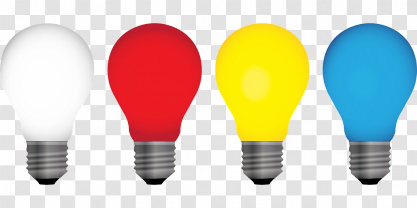 Incandescent Light Bulb Color Lighting - Led Lamp Transparent PNG