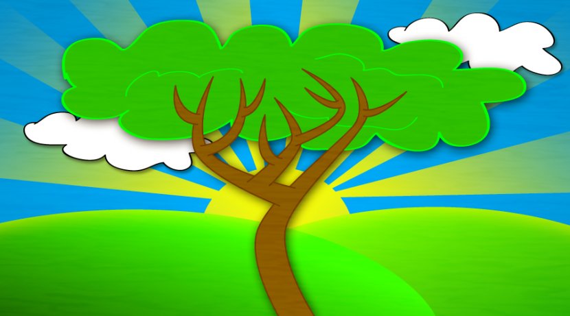 Cartoon Leaf Branch Tree Illustration - House - Trees With Branches Transparent PNG