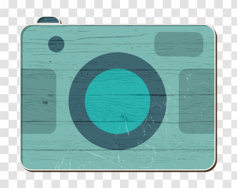 Cam Icon Camera Device - Turquoise - Symbol Rectangle Transparent PNG