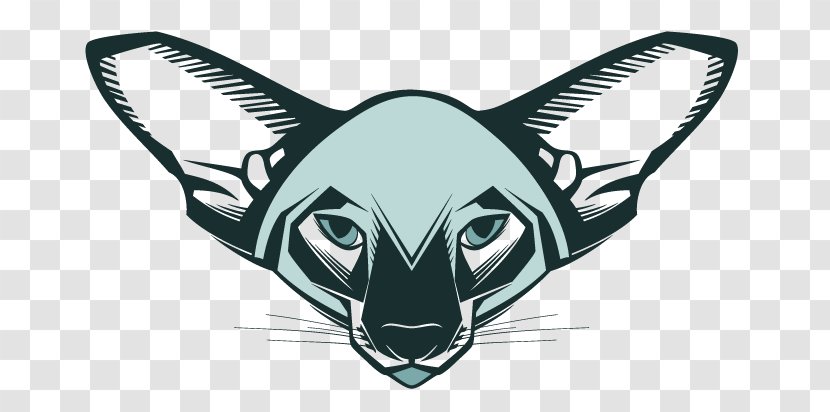 Oriental Shorthair Whiskers Sphynx Cat - Drawing Transparent PNG