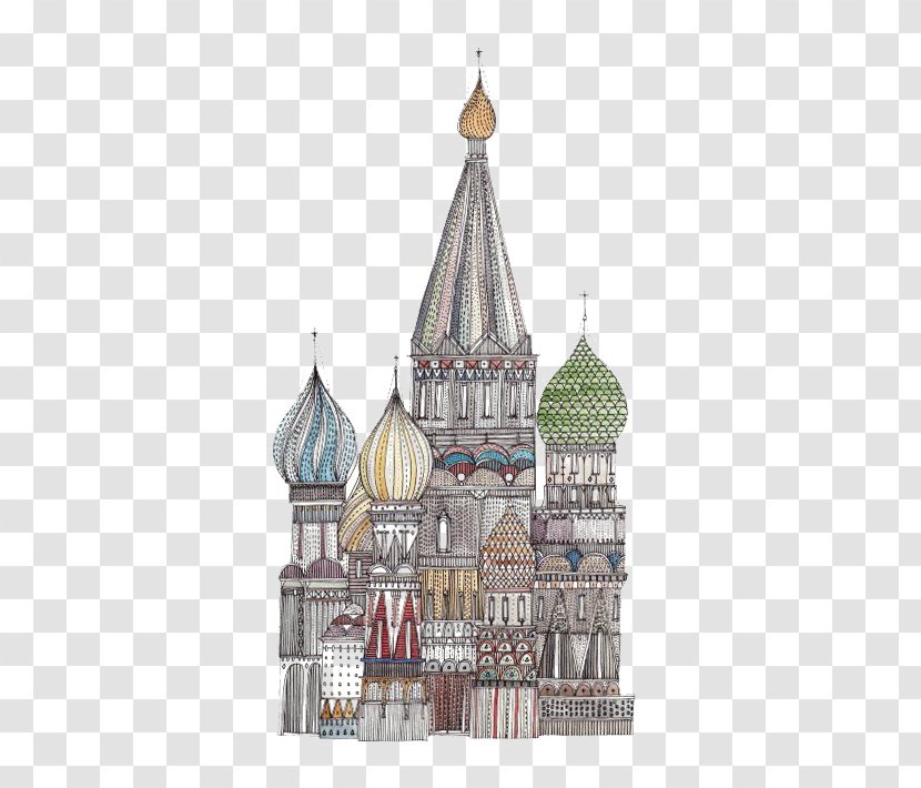 Drawing Building Sketch - Place Of Worship - European-style Castle Transparent PNG