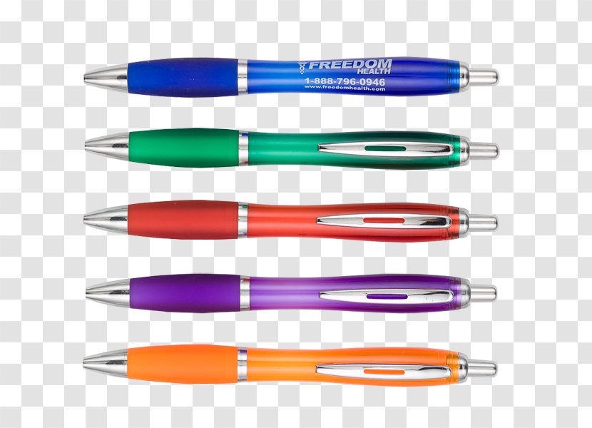 Ballpoint Pen Retractable Pens Plastic - Line Transparent PNG