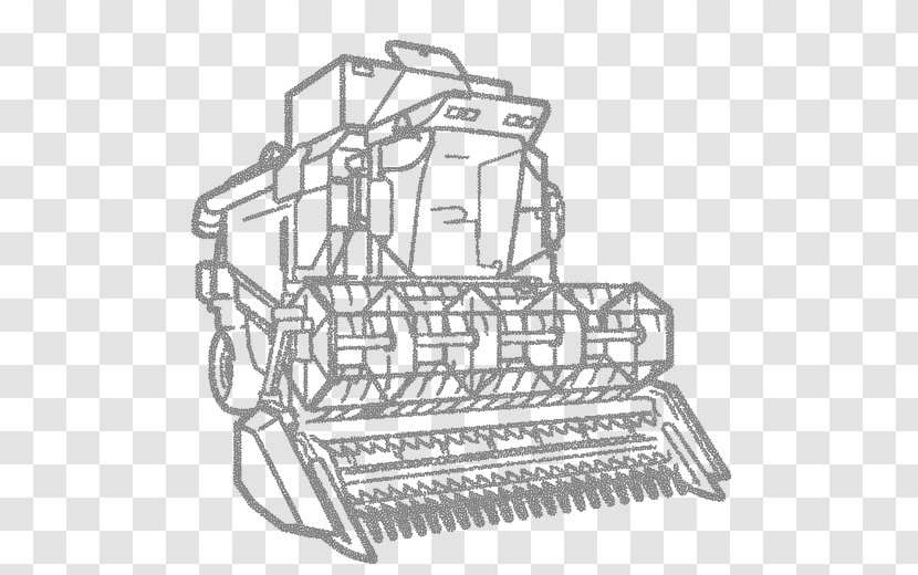 International Harvester Combine Agriculture Stock Photography John Deere - Black And White - Tractor Transparent PNG