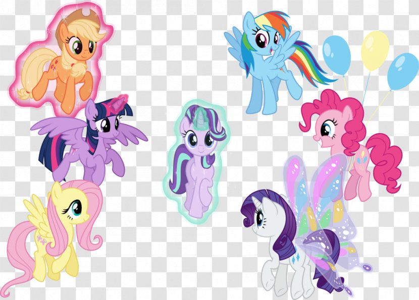 Rainbow Dash Pinkie Pie Pony Rarity Applejack - My Little Transparent PNG