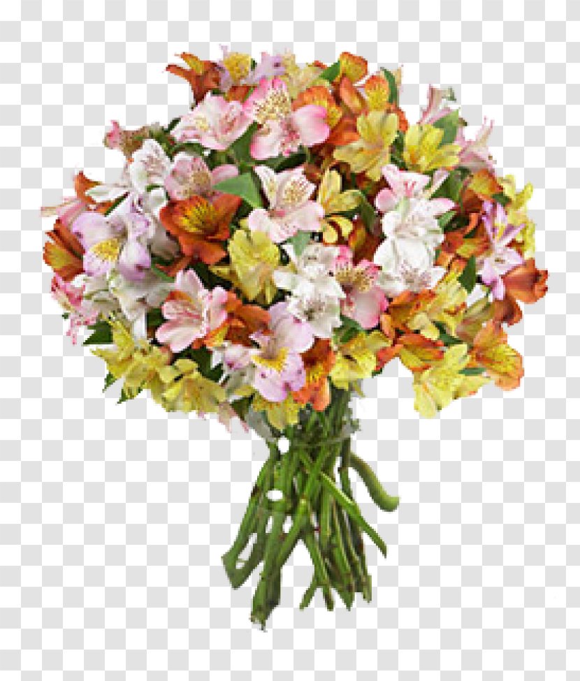 Flower Bouquet Lily Of The Incas Floristry Garden Roses - Gift - Flowers Transparent PNG