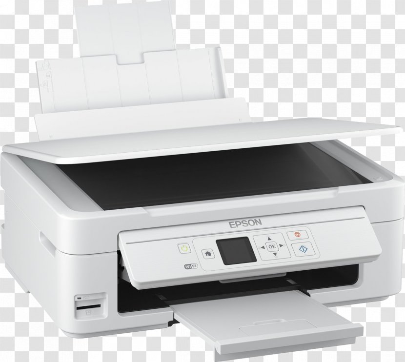 Multi-function Printer Inkjet Printing Epson Expression Home XP-345 Image Scanner - Electronic Device Transparent PNG