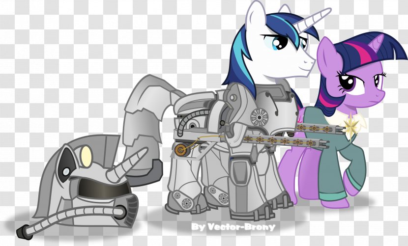 Pony Shining Armor Twilight Sparkle Armour Powered Exoskeleton - Tree - Vector Transparent PNG