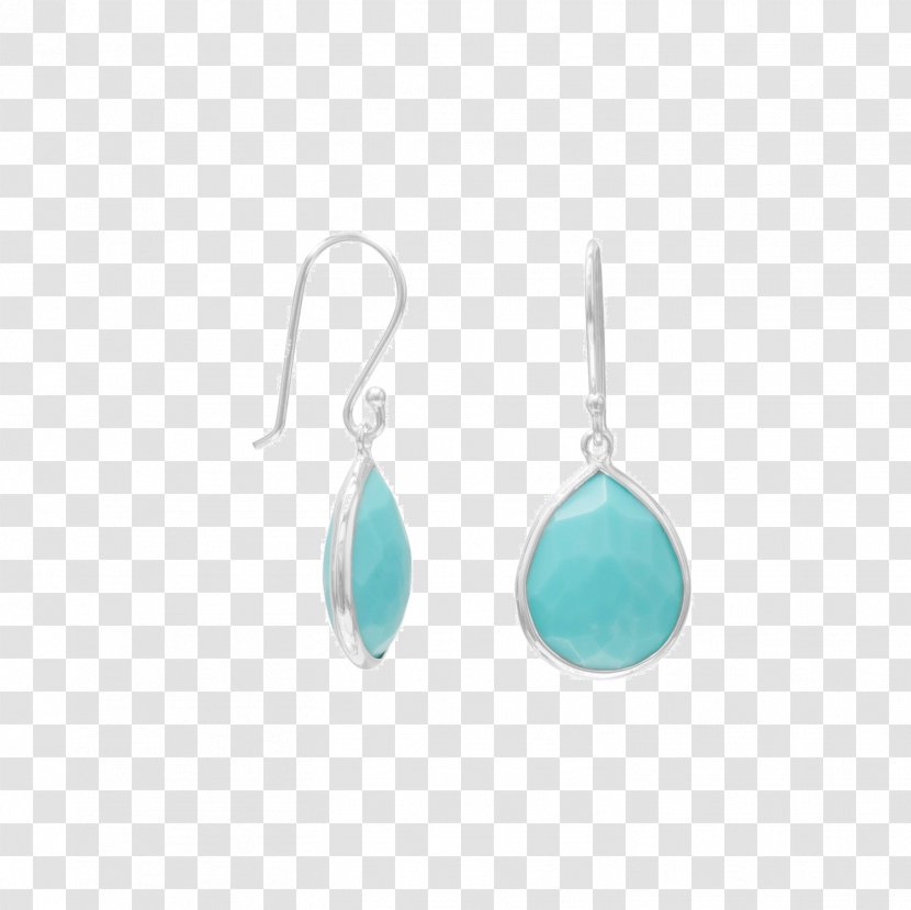 Earring Turquoise Pearl Silver Jewellery - Chalcedony Transparent PNG