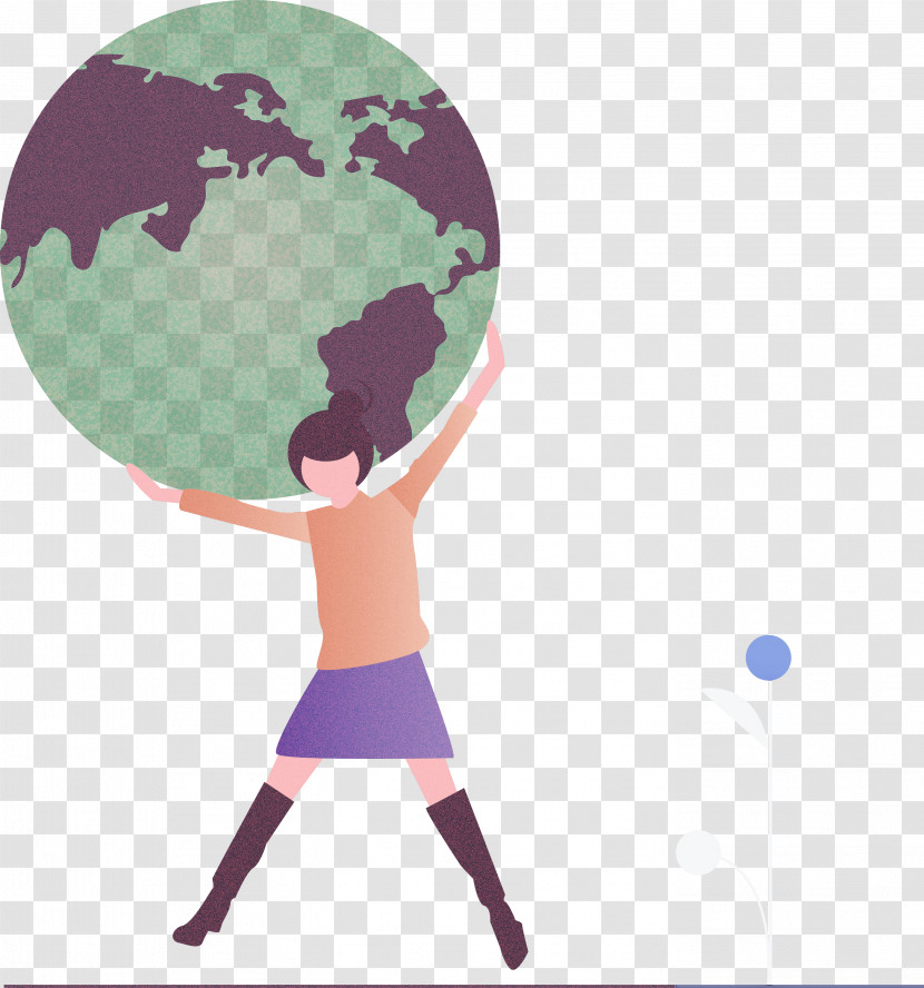 Earth Girl Transparent PNG