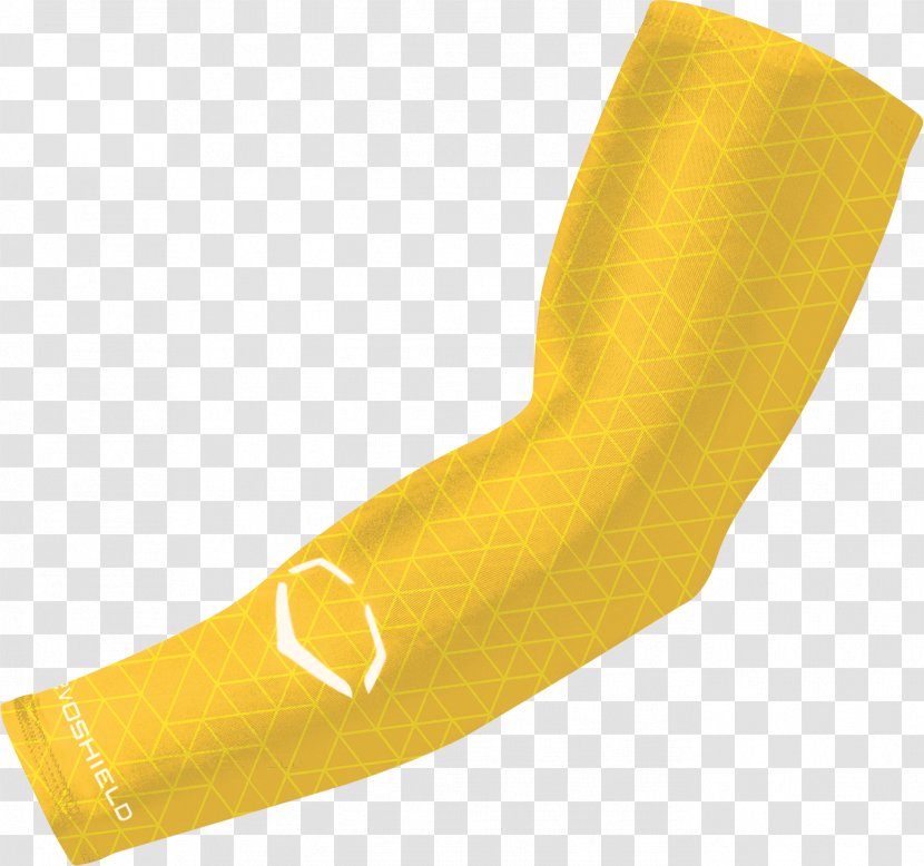 T-shirt Arm Sleeve EvoShield - Yellow Transparent PNG