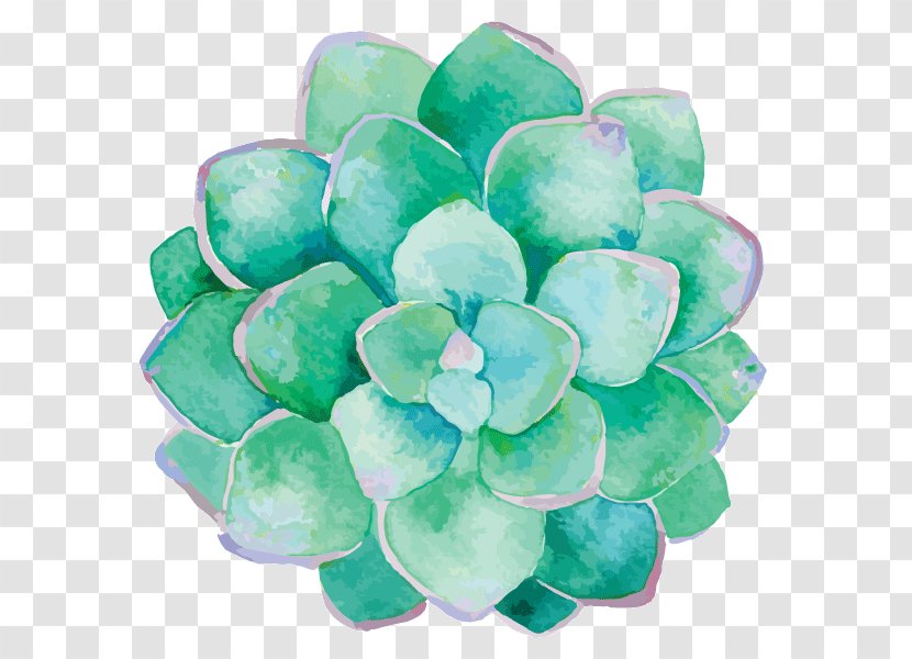 Taobao Spoonflower Watercolor Painting Person Wedding - Succulents Transparent PNG