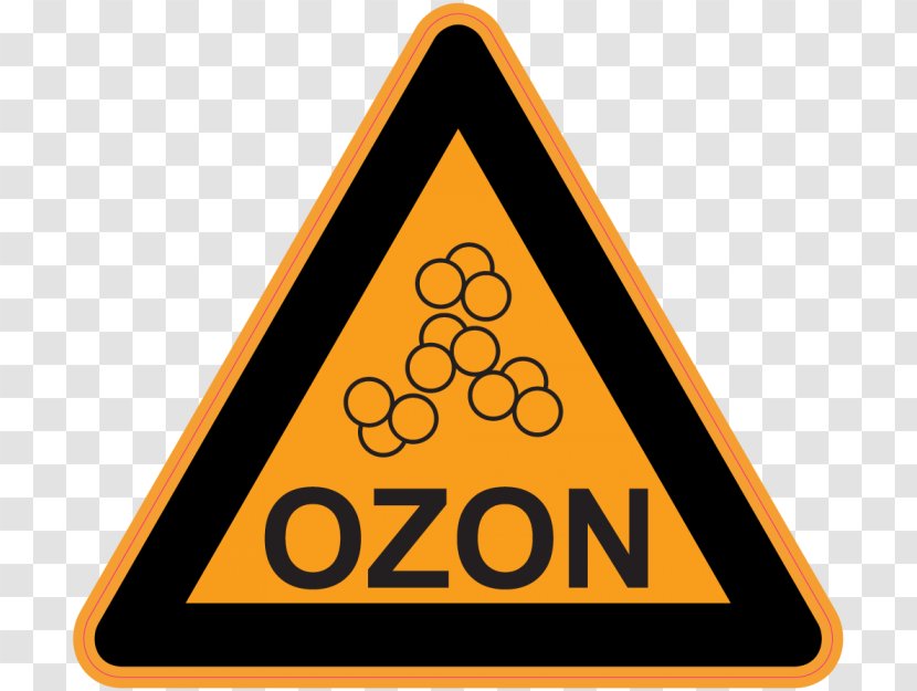 Warning Sign Warnzeichen ISO 7010 Ozone - Yellow - Couche D'ozone Transparent PNG