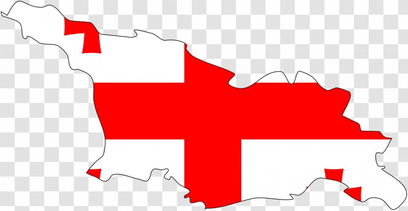 Flag Of Georgia Kutaisi Clip Art - Red - Switzerland Transparent PNG