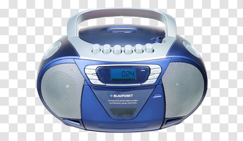 Radio Blaupunkt Boombox Compact Cassette FM Broadcasting - Automotive Head Unit - Cd Player Transparent PNG