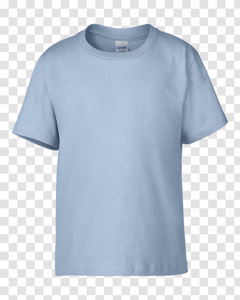 T-shirt Gildan Activewear Hoodie Clothing - Blue - Kaos Polos Transparent PNG