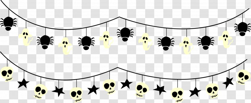 Jack Skellington Halloween Costume Trick-or-treating Party - October 31 - Funny Cartoon Skull Spider Streamer Transparent PNG