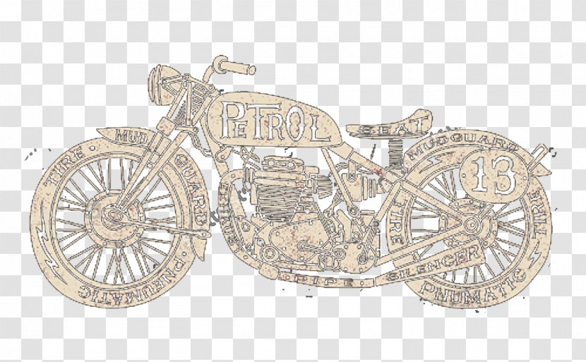 Arizona Thunder Motorcycle Silver - Bisbee Transparent PNG