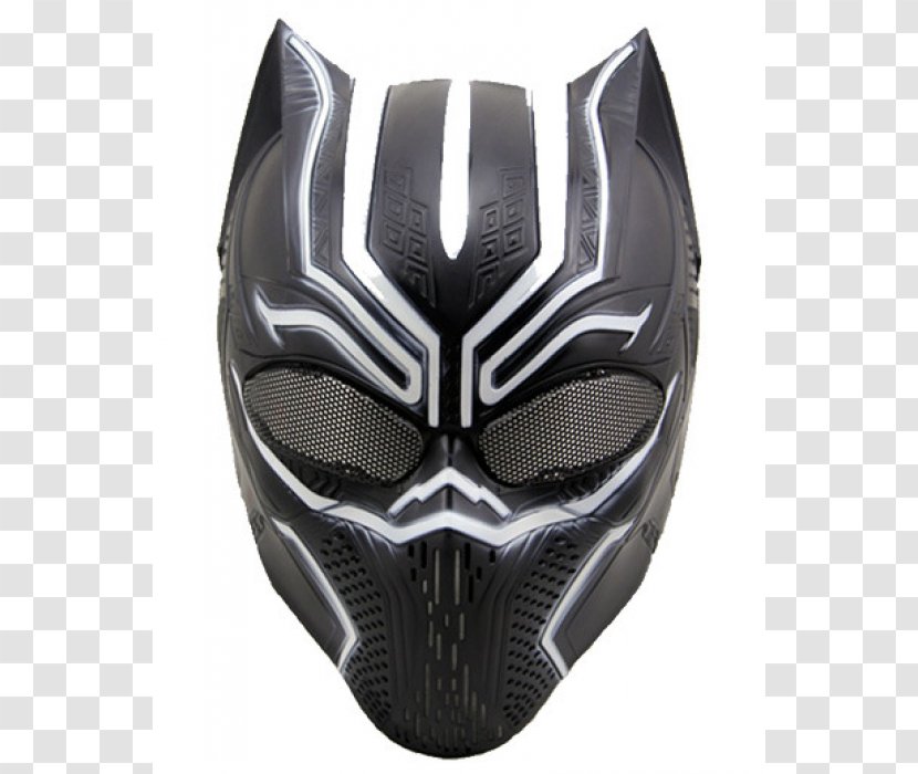 Black Panther Mask Airsoft Cosplay Costume - Clothing Transparent PNG