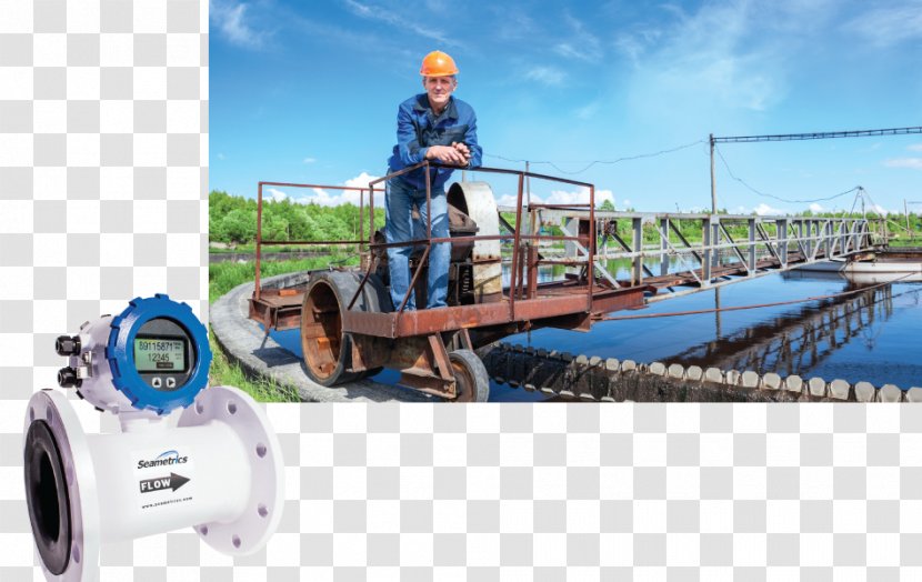 Sewage Treatment Water Flow Measurement - Services - Fitness Meter Transparent PNG