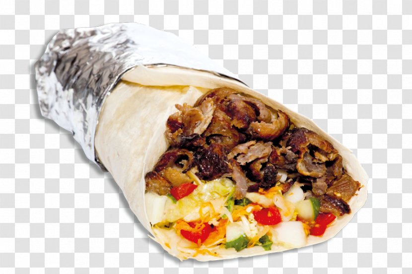 Shawarma Burrito Gyro Wrap Middle Eastern Cuisine - Fast Food - Kebab Transparent PNG
