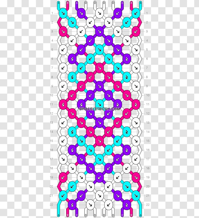 Friendship Bracelet Pattern Jewellery - Macrame Transparent PNG