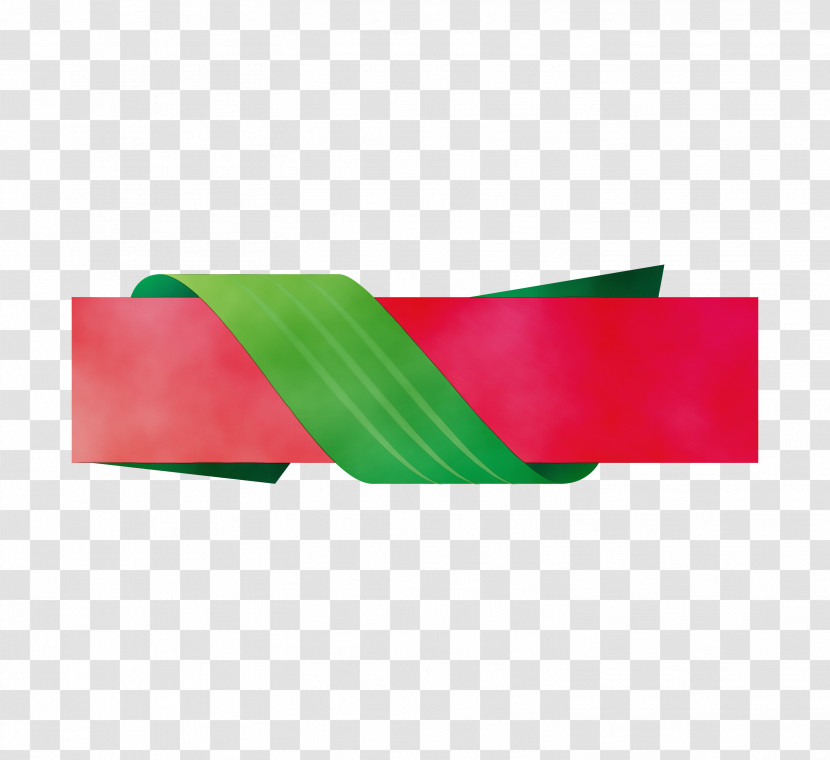 Rectangle Green Ribbon Transparent PNG